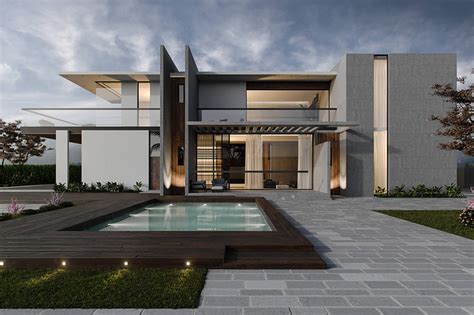 Modern Villa. Exterior 3dVisualization. | ArchiCGI - CGarchitect ...