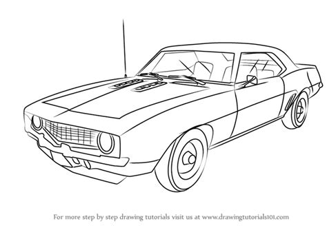 1969 Clipart Camaro Coloring Chevy Chevrolet Cars Clip Chevelle Drawing Outlines Drawings ...