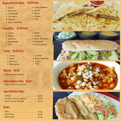 El Sabor De Mi Tierra Menu, Menu for El Sabor De Mi Tierra, Lakewood, Denver - Urbanspoon/Zomato