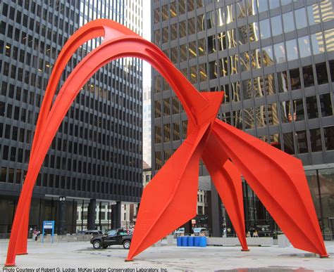 Alexander Calder's Flamingo was restored by McKay Lodge Conservation ...