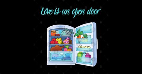 Love is an open door. - Funny Quote - Sticker | TeePublic