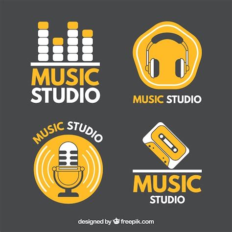 Logos for music studios Vector | Free Download