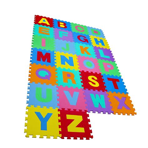 36pc Interlocking EVA Kids Floor Play Mat Alphabet and Numbers - £24.99 ...