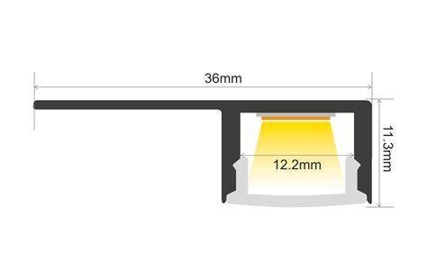 Plaster In LED Strip Profile for Ceiling Edges