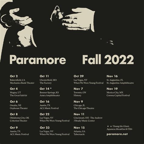 Paramore Announce New Tour • chorus.fm