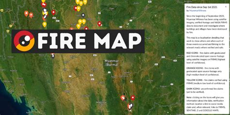 Fire Map | Myanmar Witness