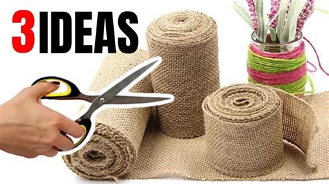 3 jute crafts ideas | home decorating ideas handmade | jute craft projects - YouTube