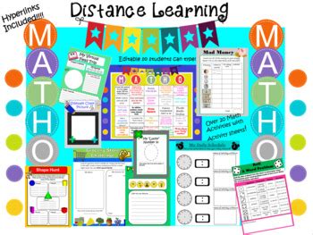 READO and MATHO Distance Learning Activity "BINGO" Cards! by A Heart to Teach