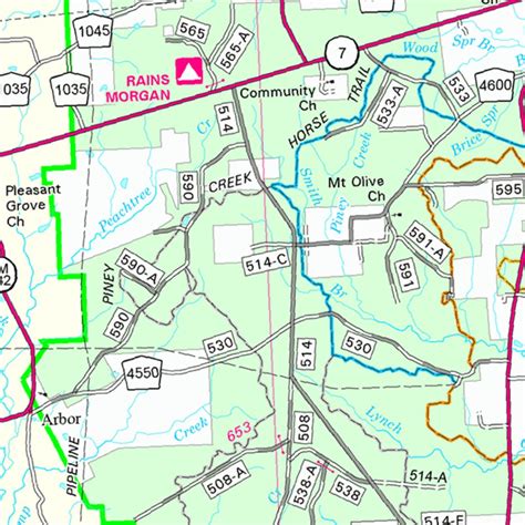 Davy Crockett National Forest Visitor Map by US Forest Service R8 ...