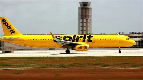 Spirit Airlines A321 Sharklets takeoff Fort Lauderdale Airport | FLL ...