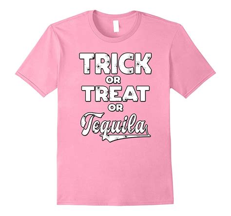 Trick or Treat or Tequila Halloween Haunted Party T-Shirt-4LVS