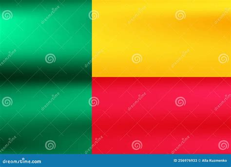 Flag of Benin. National Symbol in Official Colors. Template Icon Stock ...