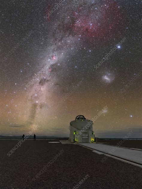 VLT Auxiliary Telescope at night, Chile - Stock Image - C057/6987 - Science Photo Library