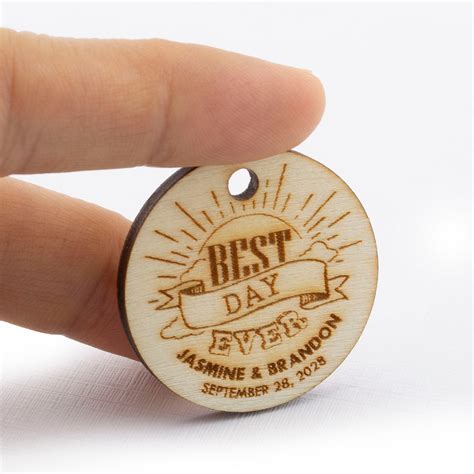 Personalized Wooden Round Best Day Ever Wedding/Bridal Shower Favor Gi – Summer-Ray.com