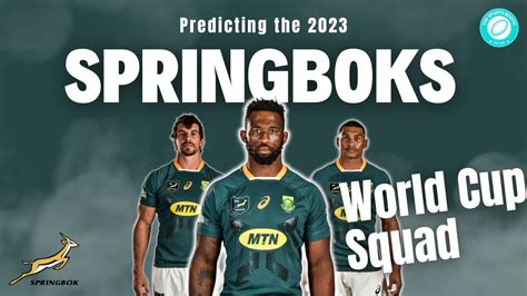 Predicting the SPRINGBOKS 2023 Rugby World Cup Squad! - YouTube