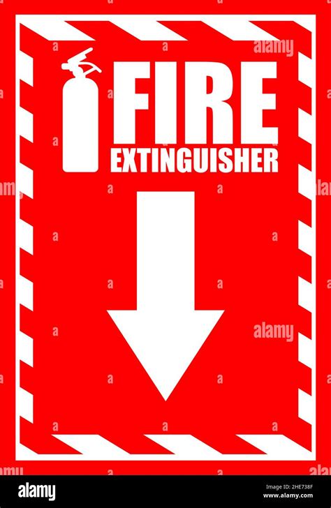 Fire extinguisher label sticker info design template Stock Vector Image & Art - Alamy