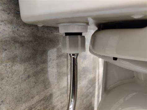 Toilet supply line leaking after tightening : r/Plumbing