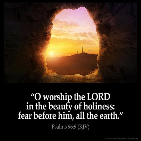 Psalms 96:9 Inspirational Image