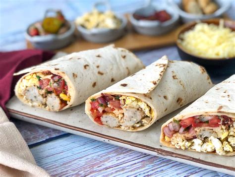 Loaded Breakfast Burrito With Crispy Bacon & Sausage by Archana's Kitchen