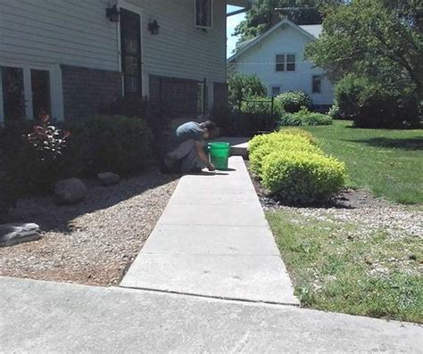 American Waterworks Before & After Photo Set - Sunken Concrete Slabs ...