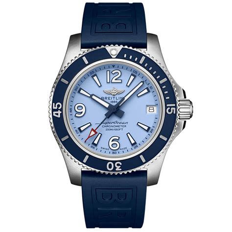 Breitling Superocean Automatic 36 Blue Rubber Watch, 36mm - A17316D81C1S1 | Ben Bridge Jeweler