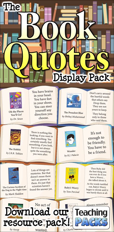 Book Quotes Display Pack - Teaching Packs