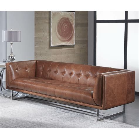 Lazzaro Leather Teague Leather Sofa & Reviews | Wayfair