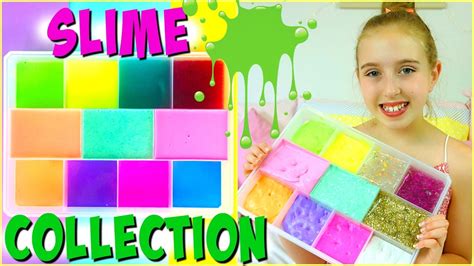 Slime Collection - Slime Haul and DIY Slime Storage Ideas - YouTube