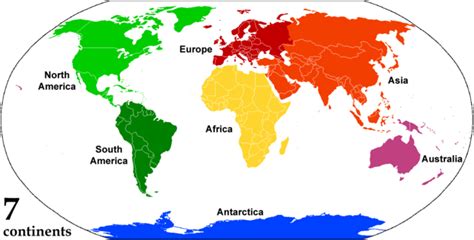 How many continents are there? (2023) - Learner trip