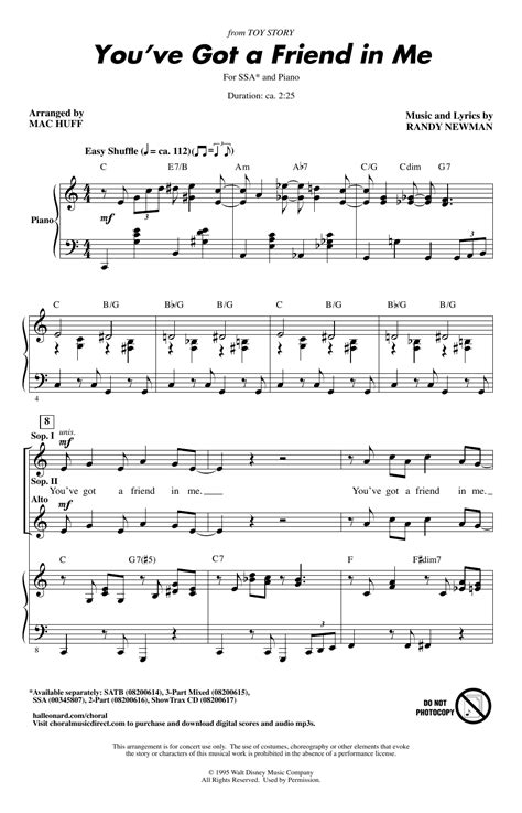 √100以上 you've got a friend in me piano sheet music 187933-You've got a ...