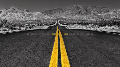 wallpaper de,road,asphalt,black,yellow,black and white (#136836) - WallpaperUse