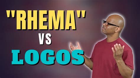 The difference between Logos and Rhema - YouTube