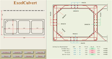 Concrete Box Culvert analysis and Design Spreadsheet | Culvert ...