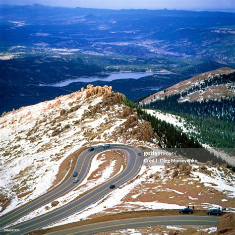 Pikes Peak Highway Pikes Peak Mountain Colorado High-Res Stock Photo ...