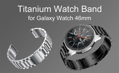 LDFAS Titanium Band Compatible for Galaxy Watch 45mm/46mm Bands, 22mm ...