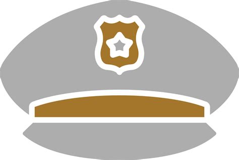 Police Hat Icon Style 10676788 Vector Art at Vecteezy