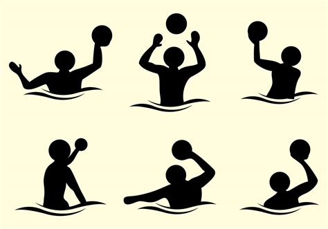 Water Polo Silhouette Vector 113278 Vector Art at Vecteezy