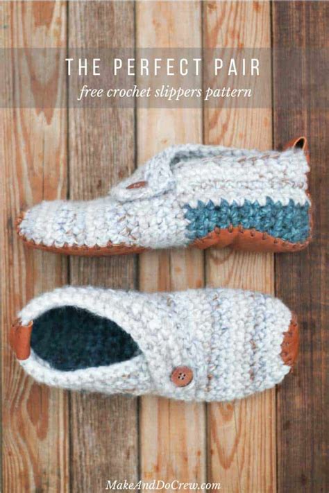 Stylish + Modern: Free Crochet Slippers Pattern for Women