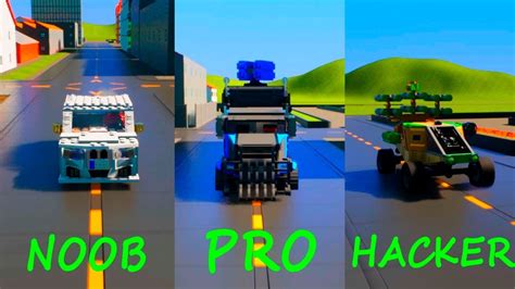 Lego NOOB vs PRO vs HACKER | Brick Rigs - YouTube