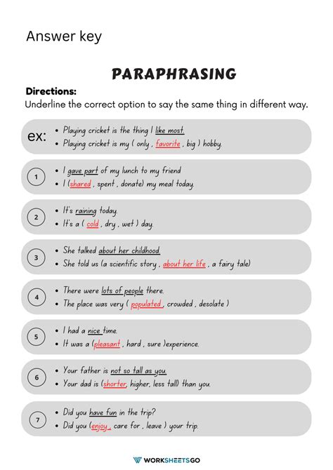 Why Is Paraphrasing An Important Skill - Printable Templates Free