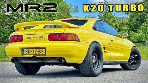 650HP Toyota MR2 *K20 HONDA VTEC TURBO* REVIEW on AUTOBAHN - YouTube