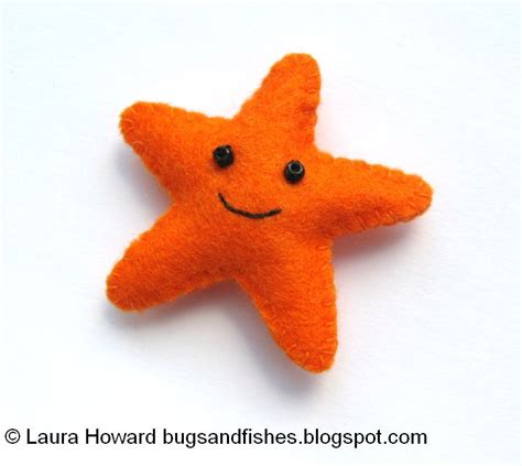 Bugs and Fishes by Lupin: How To: Make a Mini Felt Starfish