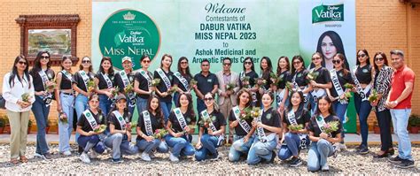 Miss Nepal 2023 contestants visit Dabur Nepal Nursery