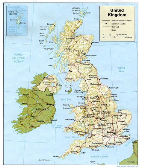 Maps of the United Kingdom | Detailed map of Great Britain in English | Tourist map of Great ...