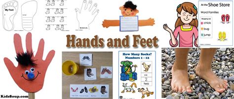 Hands and Feet Activities, Crafts, Rhymes, and Books | KidsSoup