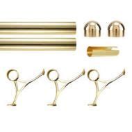 Polished Brass Bar Foot Rail Kit 8ft - Complete Setup | Polished brass, Kegworks, Bar