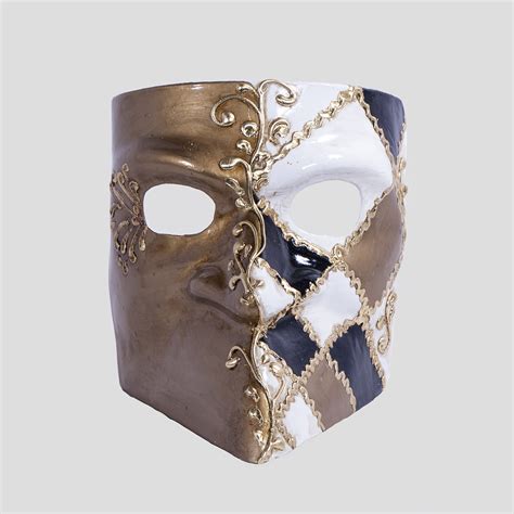 Venetian Bauta Azim | Papier Mache Wearable Venetian Masks