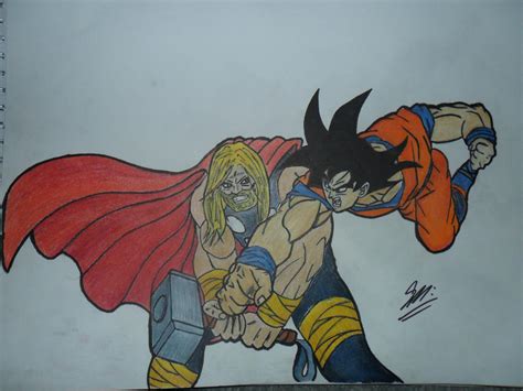 goku vs thor by sheamusbyrne on DeviantArt