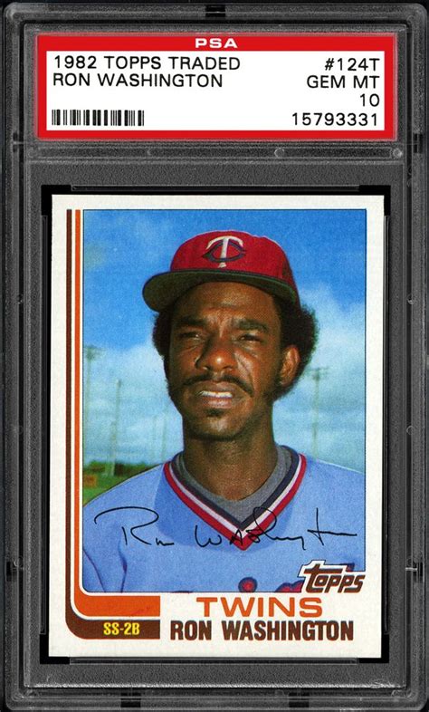 Auction Prices Realized Baseball Cards 1982 TOPPS TRADED Ron Washington ...