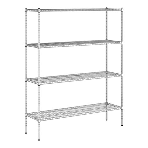 Regency 18" x 60" x 74" NSF Chrome 4-Shelf Kit